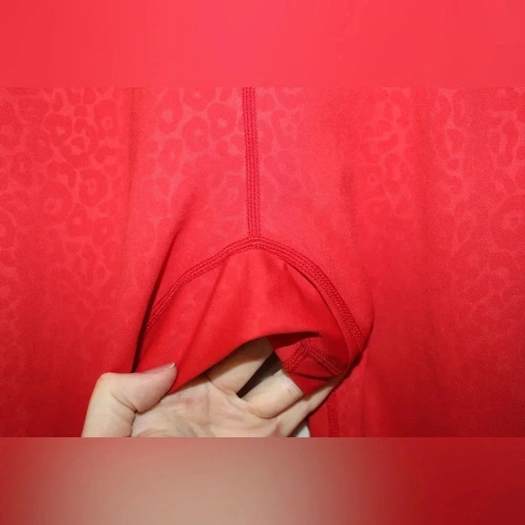 Zyia Active Light n Tight Red Leopard Hi-Rise 7/8 Leggings 12 - Picture 5 of 12